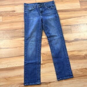 Calvin Klein Jeans Women's Medium Blue Slim-Fit Straight-Leg Jeans